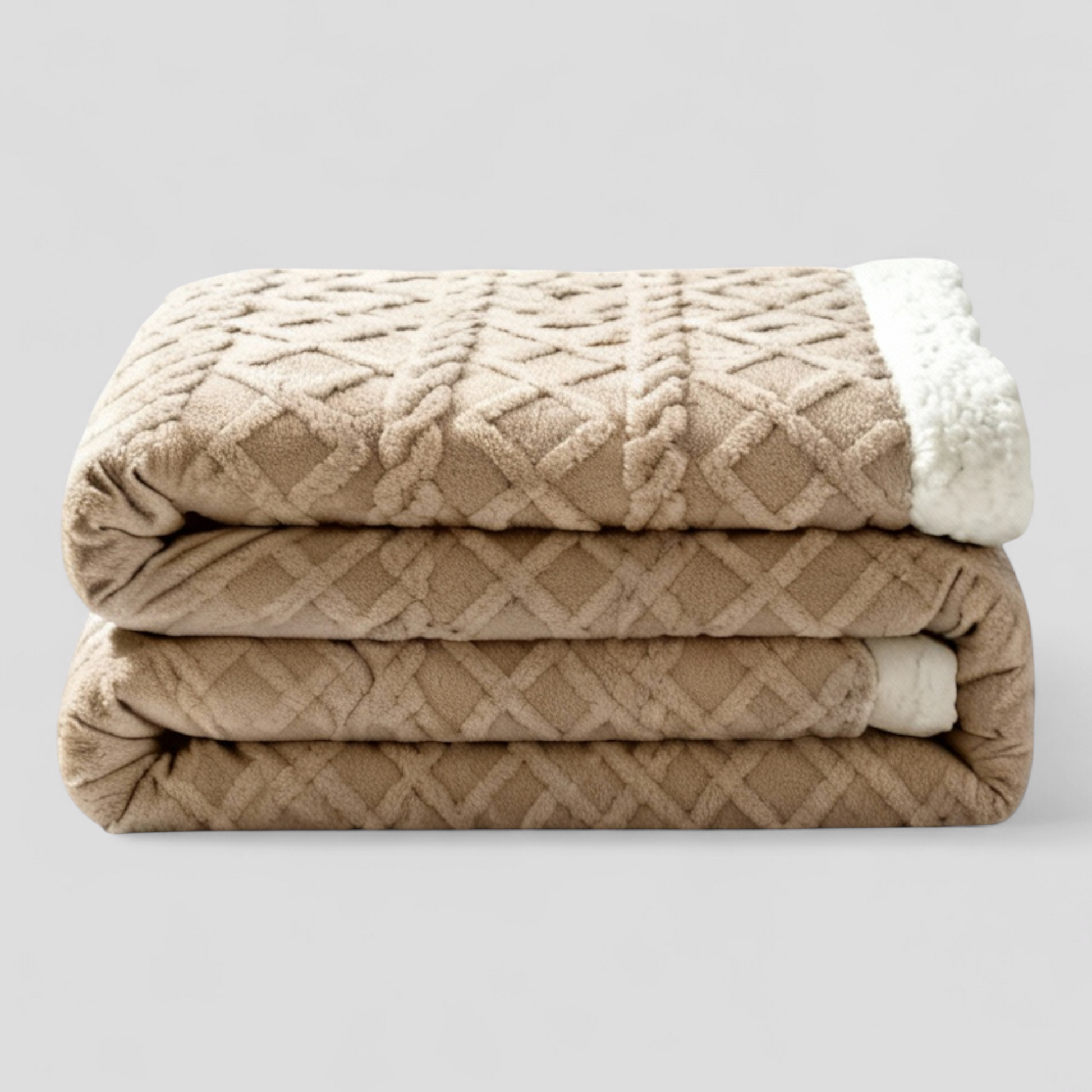 Couverture Lestée en Tissu Jacquard