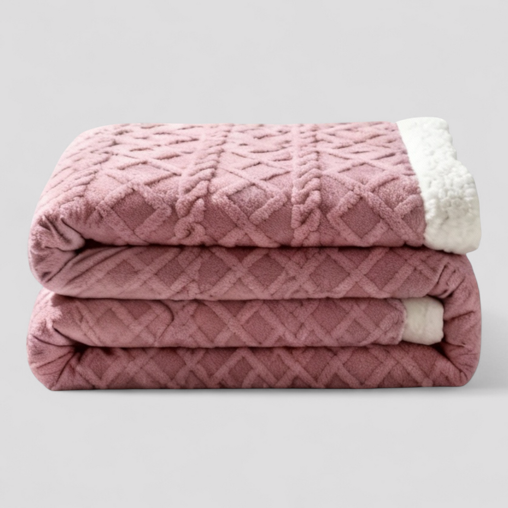 Couverture Lestée en Tissu Jacquard