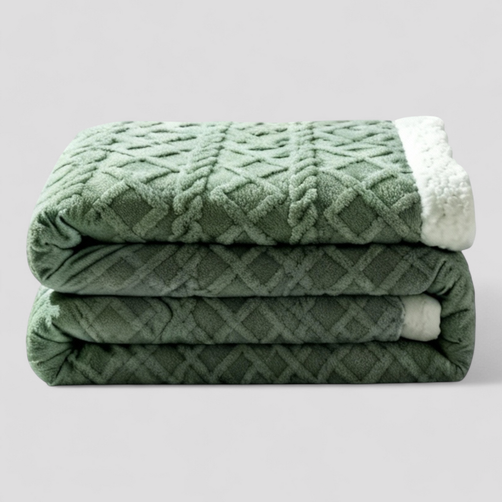 Couverture Lestée en Tissu Jacquard
