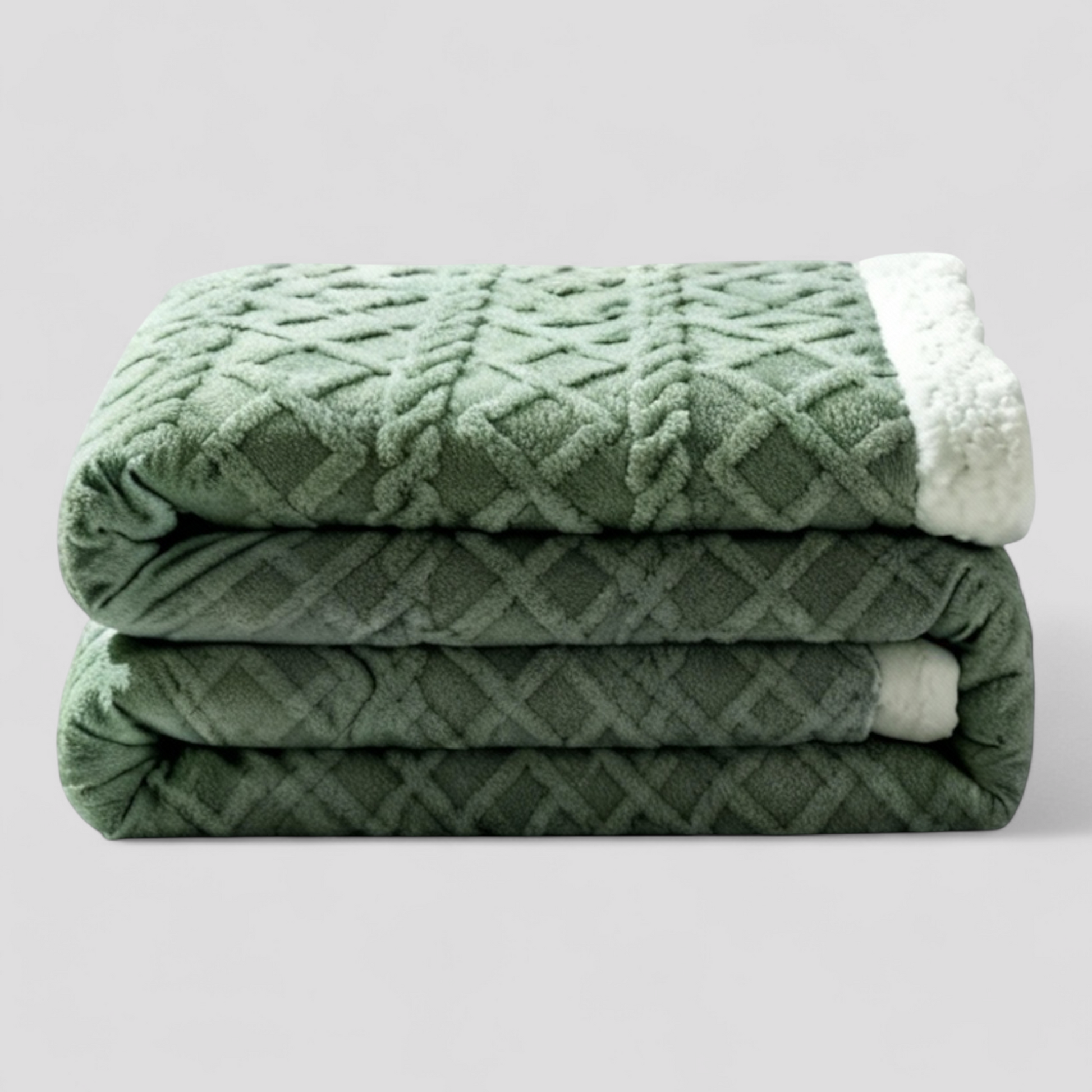 Couverture Lestée en Tissu Jacquard