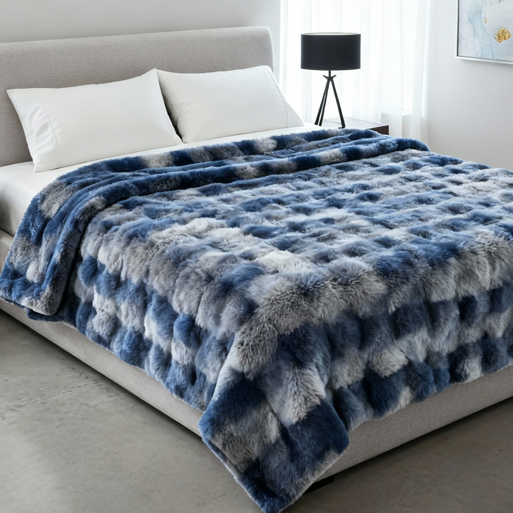 Couvertures et plaids : Couverture Polaire Tie-Dye Douce et Confortable dans de Marche Lino