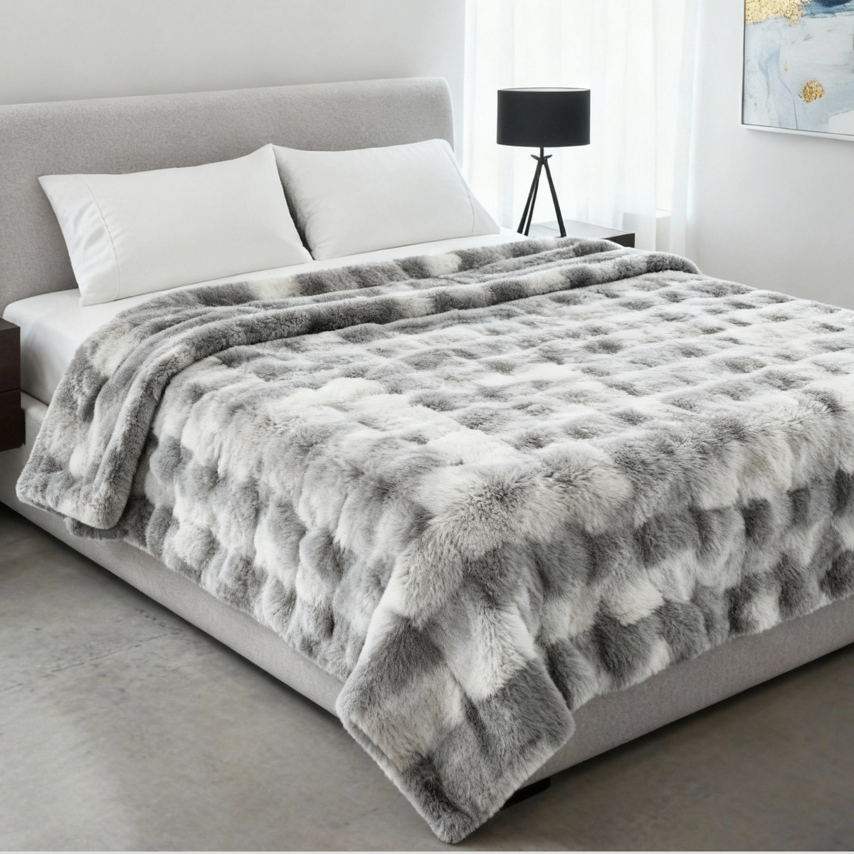 Couvertures et plaids : Couverture Polaire Tie-Dye Douce et Confortable dans de Marche Lino