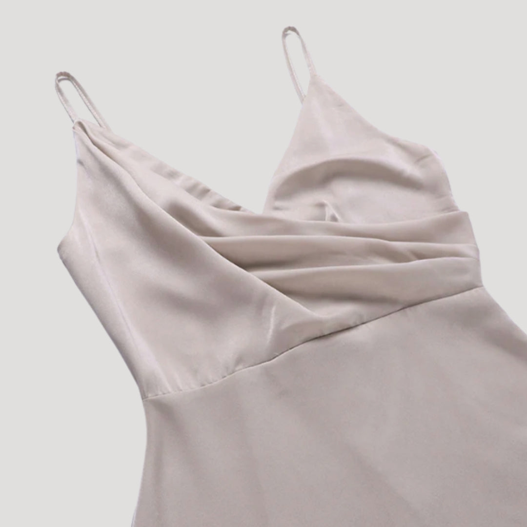 Robe Longue Fendue Femme - Robe de Soirée Invitée Mariage