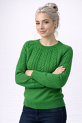 Pull Femme à Manches Larges Coton Coupe Régulière