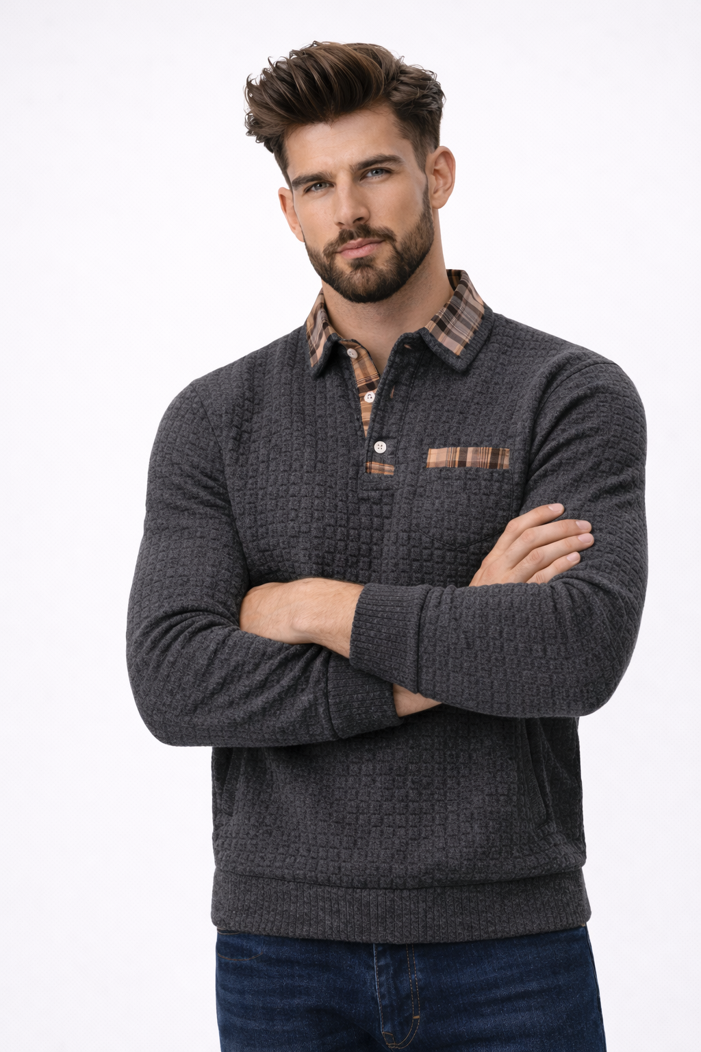 Polo Homme Coton Décontracté pour l'Été - Respirant & Confortable