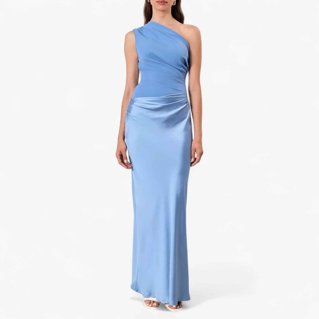 Lucie | Damen Asymmetrisches Maxikleid