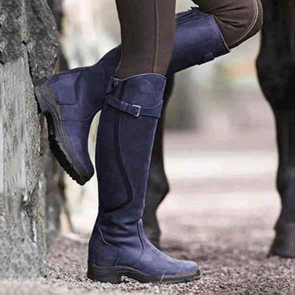 Bottes d'Équitation Hiver Femme: Cuir Imperméable, Chaleur & Robustesse
