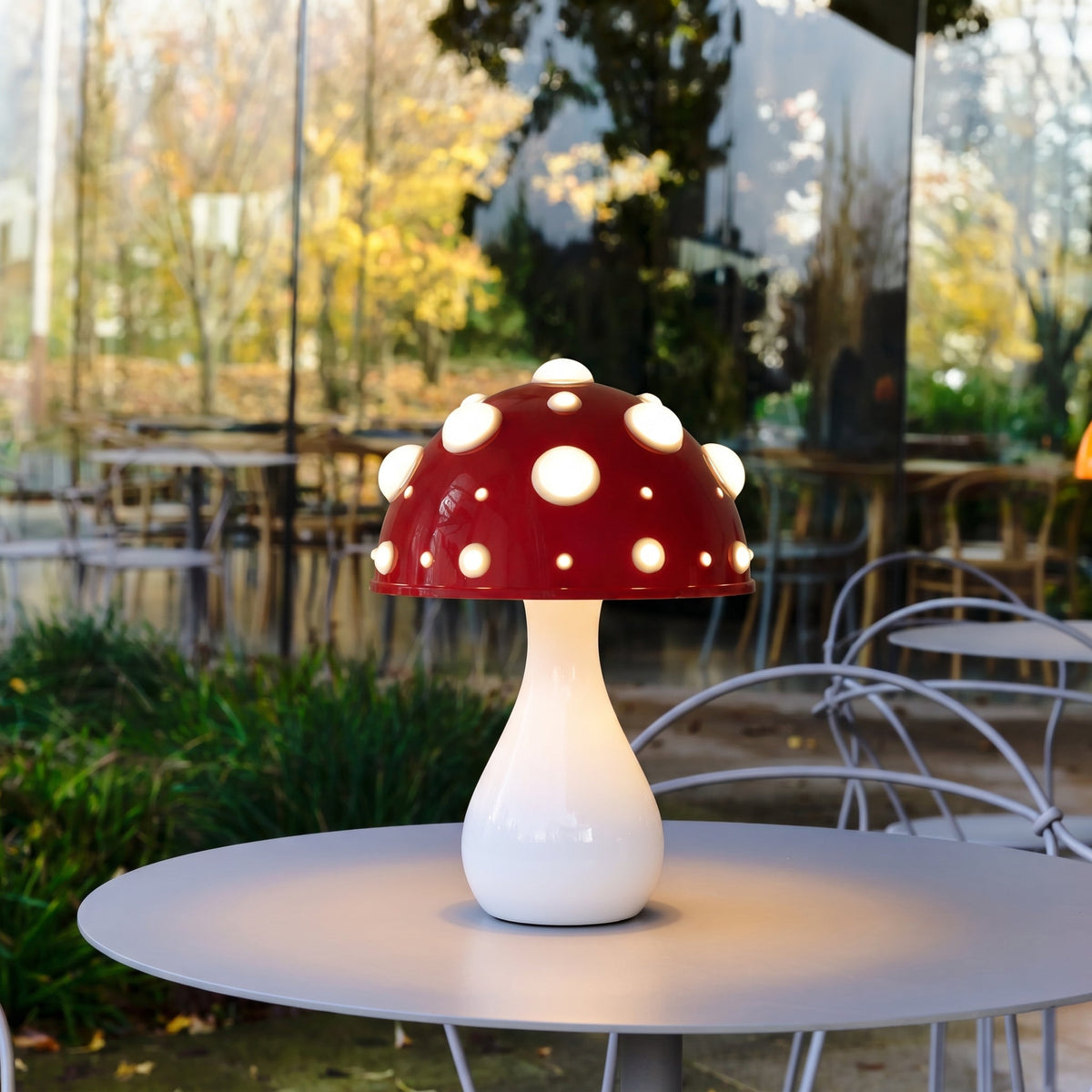 Lampe de table Champignon - Design Moderne en Métal Dimmable