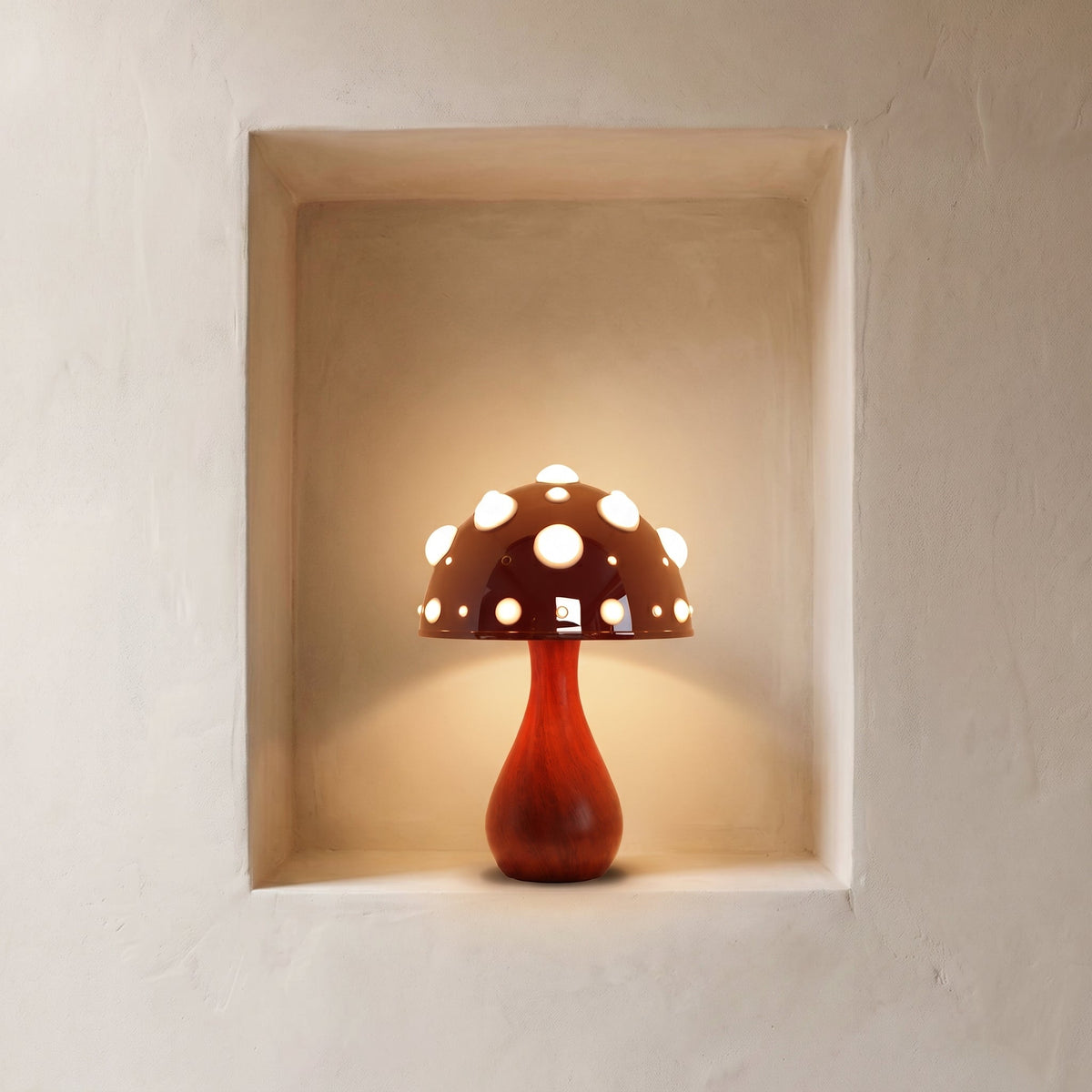 Lampe de table Champignon - Design Moderne en Métal Dimmable