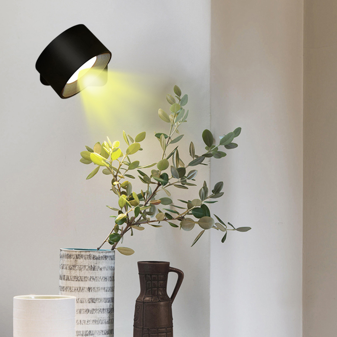 Flexilight™ | Applique murale sans fil à 360°, rechargeable – éclairage flexible sans fils