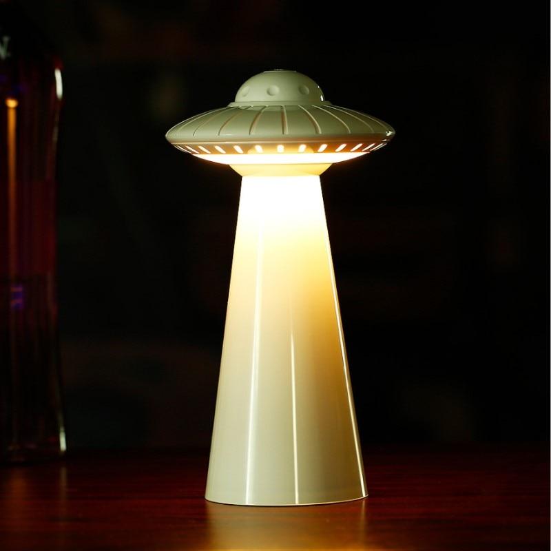 LED Table Lamp : Lampe de Table OVNI – Veilleuse LED Rechargeable dans de Marche Lino