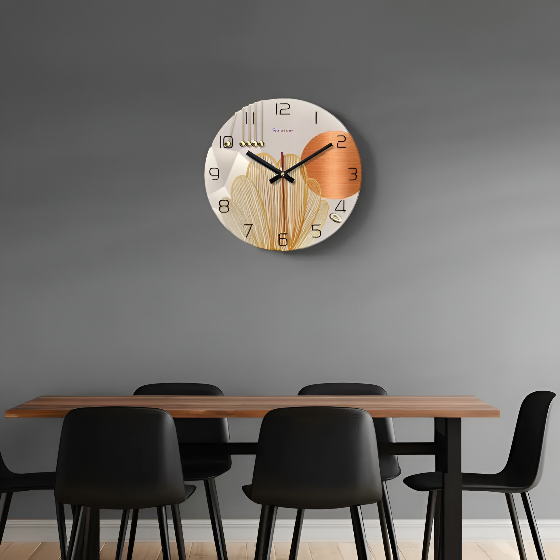 Horloge Murale Géométrique Verre