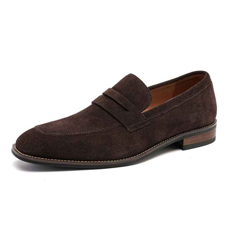 : Mocassin Homme Nubuck - Souplesse et Style Quotidien dans Marron foncé de Marche Lino