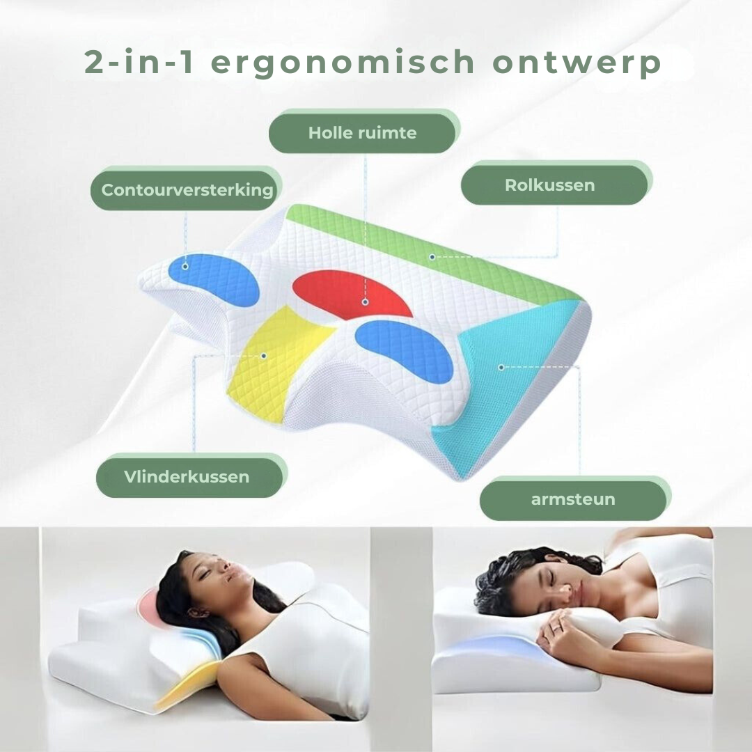 DreamAlign Oreiller Orthopédique Contour - Soutien Cou & Épaules