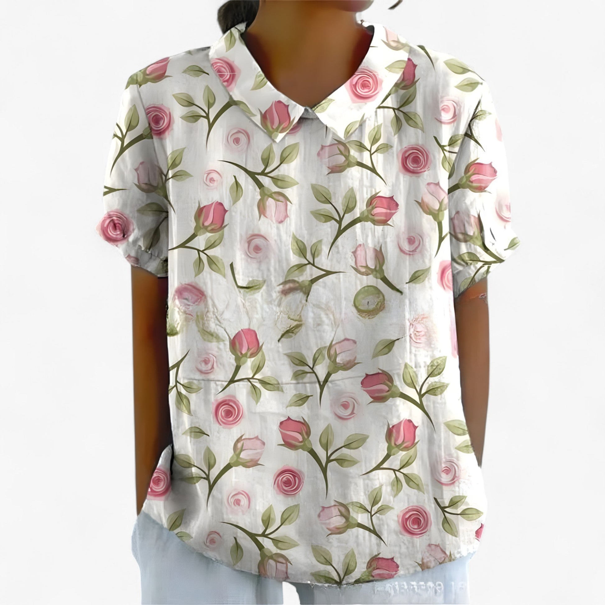 Chemise Florale Élégante pour Femme en Viscose - Motif Imprimé
