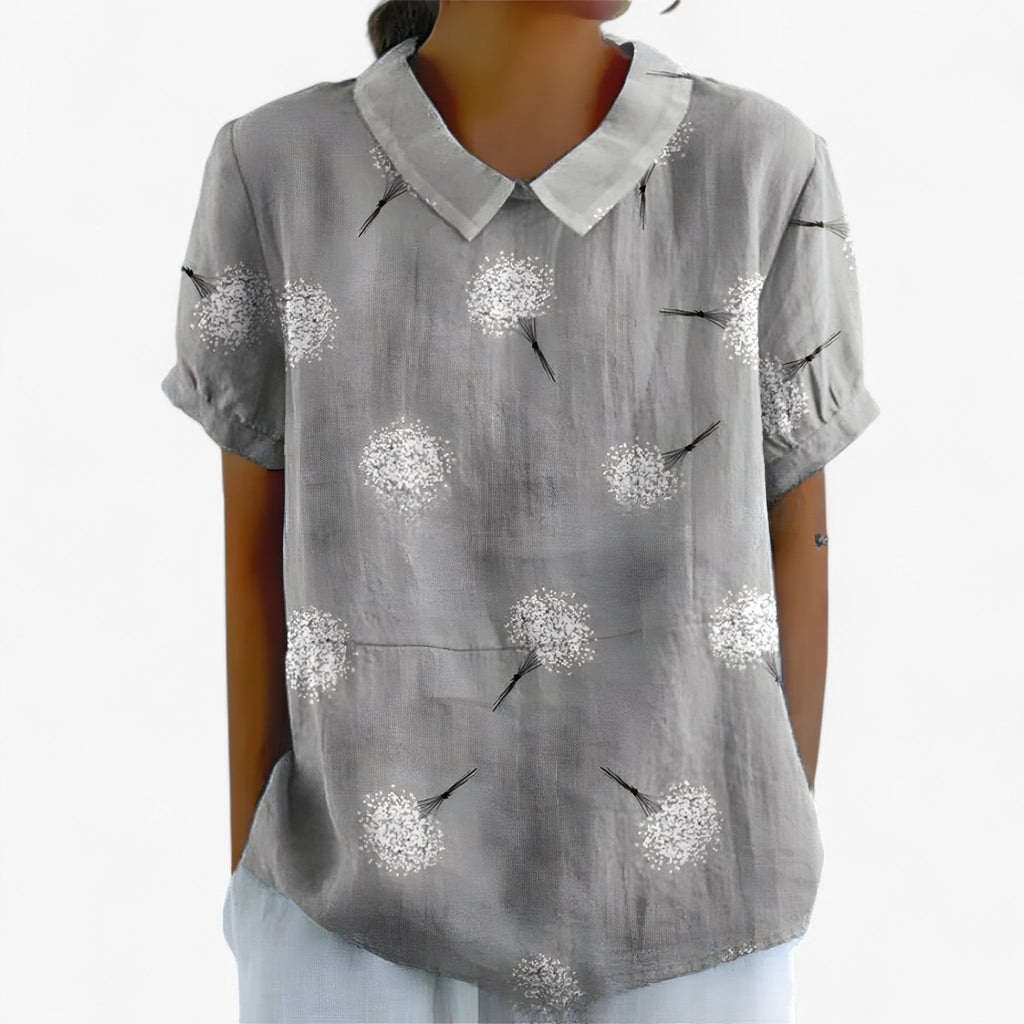 Chemise Florale Élégante pour Femme en Viscose - Motif Imprimé