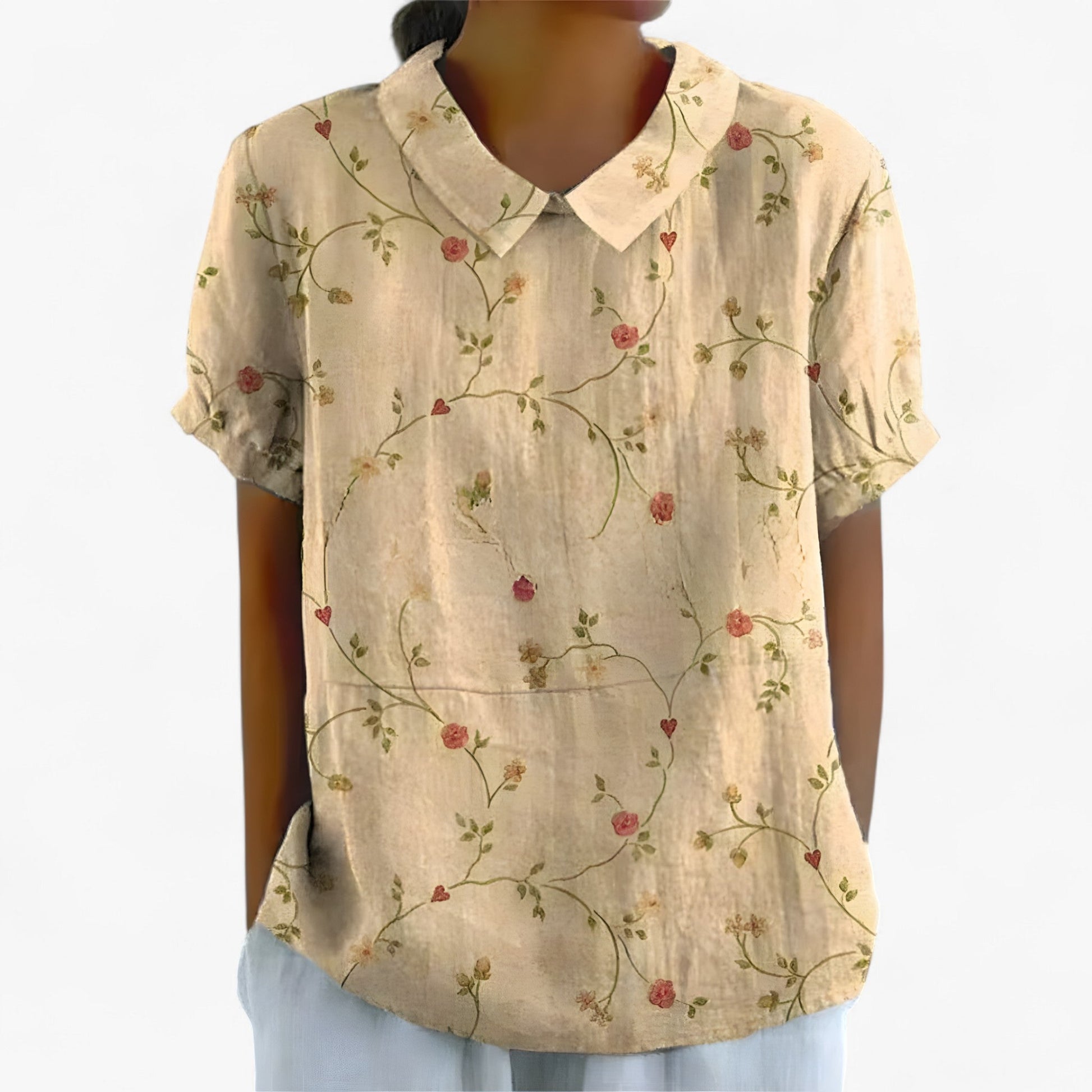 Chemise Florale Élégante pour Femme en Viscose - Motif Imprimé