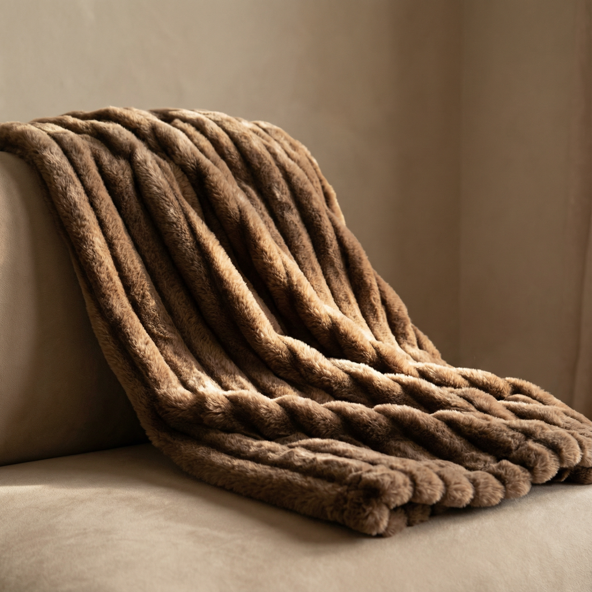 Literie : Couverture Polaire en Peluche Polyester Literie dans de Marche Lino