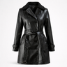 women's jacket : Veste Élégante en Cuir Noir pour Femme Haute Qualité Cuir dans S de Marche Lino