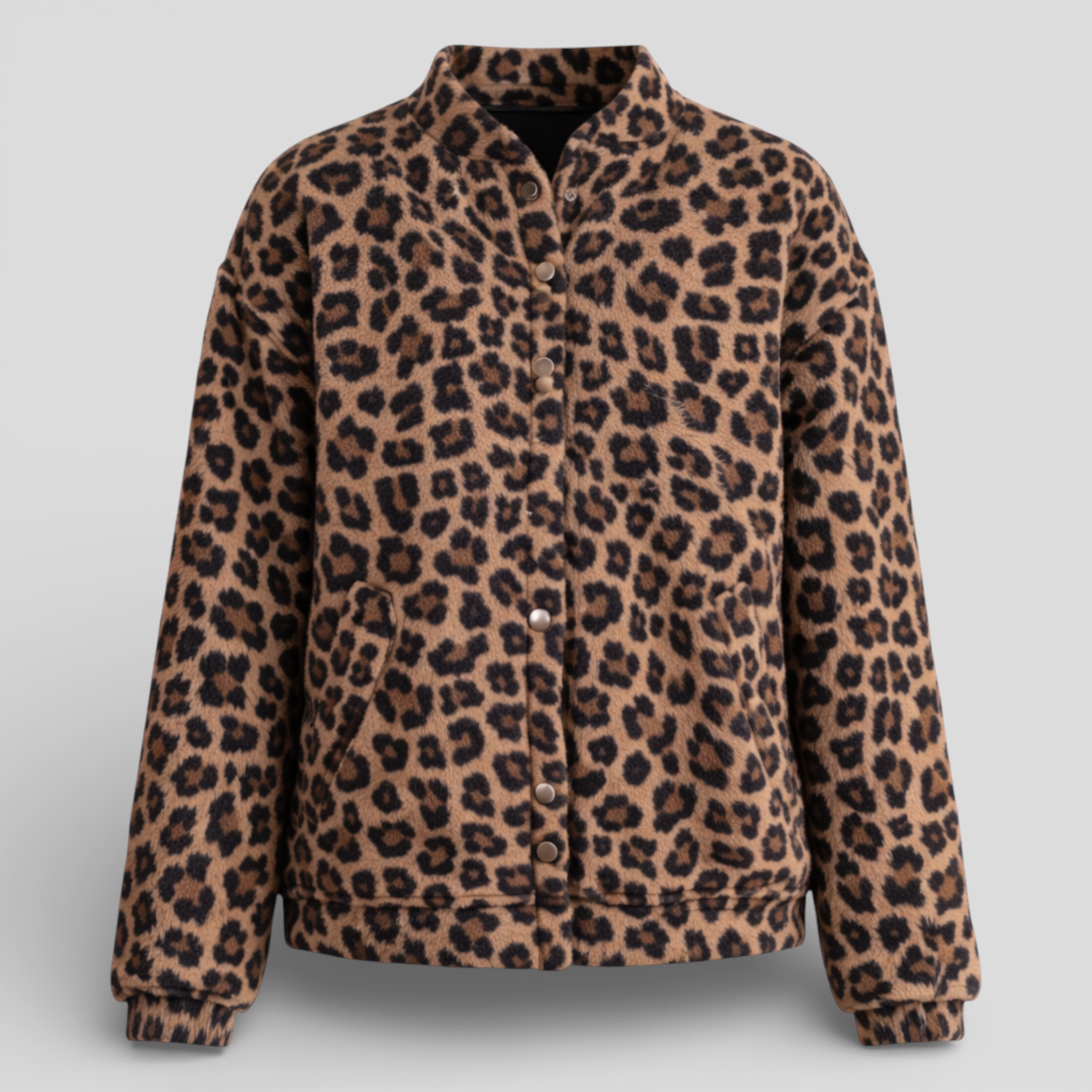 Vestes pour femmes : Veste Femme Tendance Léopard Confortable dans Léopard de Marche Lino