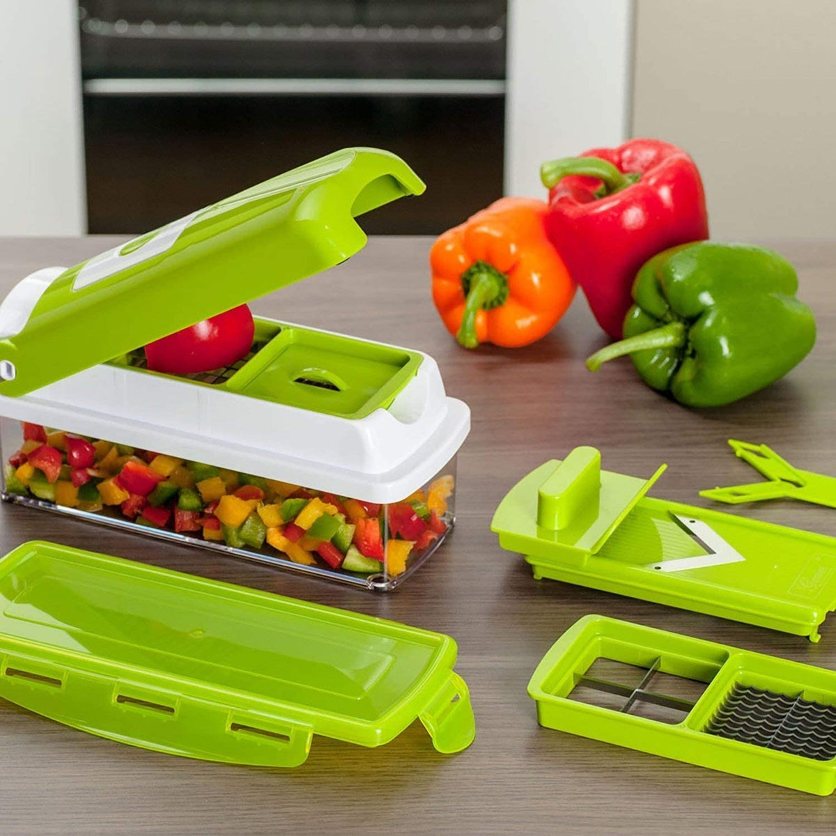 Electronics > Home Appliances > Kitchen Appliances : Coupe-légumes 12 fonctions - Préparation Rapide et Protégée dans de Belro
