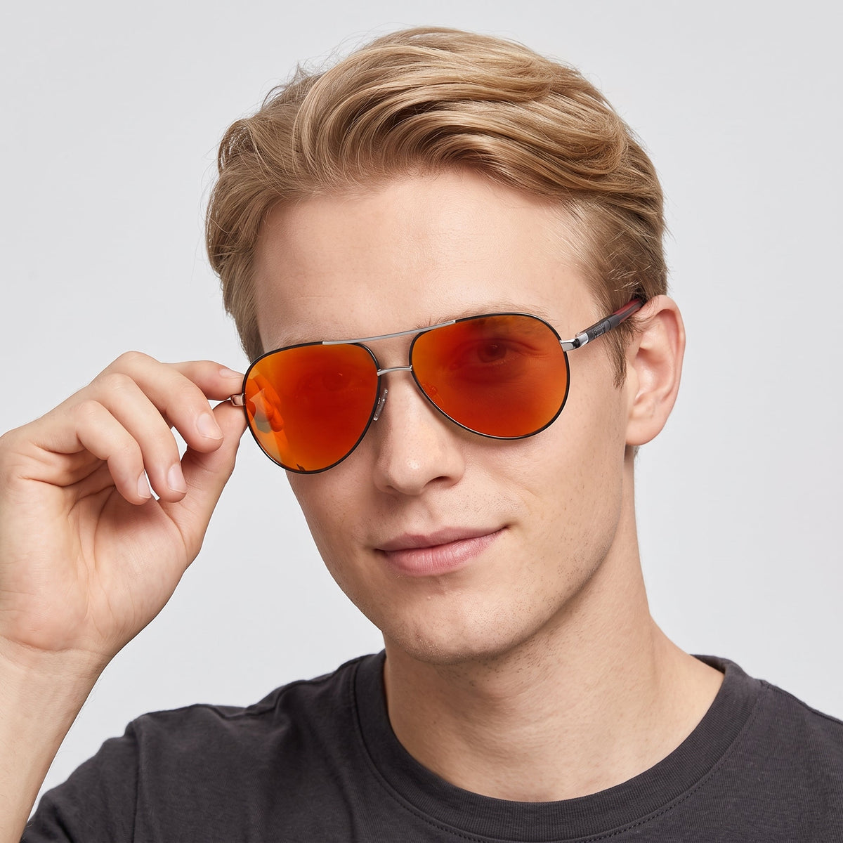 ELLA : Lunettes solaires homme - Polarisées, monture alu, style rétro dans de Jeecey.nl