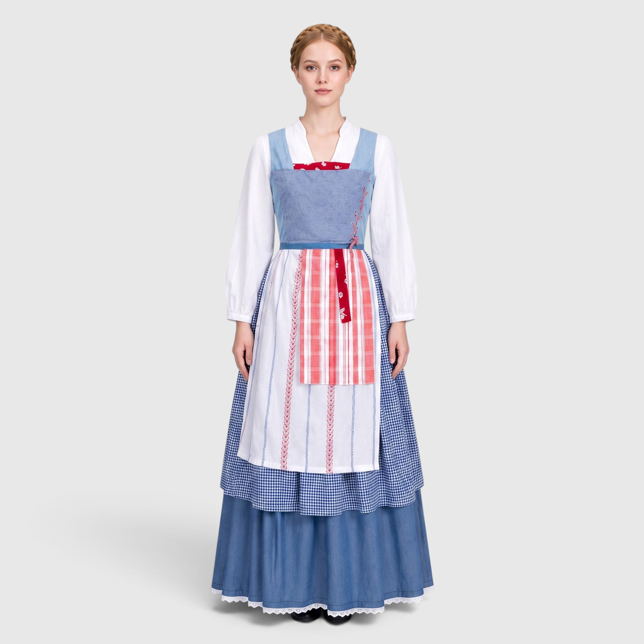 Gifts – Seasonal – Oktoberfest : Dirndl pour femmes bleu avec poches, idéal pour l'Oktoberfest dans de Steiner-boutique