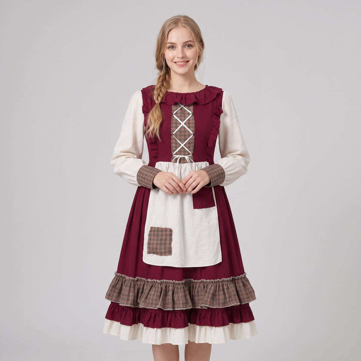 Gifts – Seasonal – Oktoberfest : Robe dirndl pour femme rouge brodée - Style traditionnel dans de Steiner-boutique