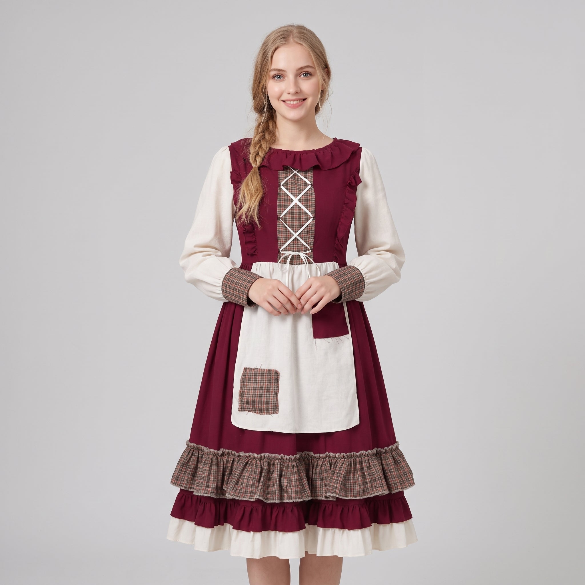 Gifts – Seasonal – Oktoberfest : Robe dirndl pour femme rouge brodée - Style traditionnel dans de Steiner-boutique