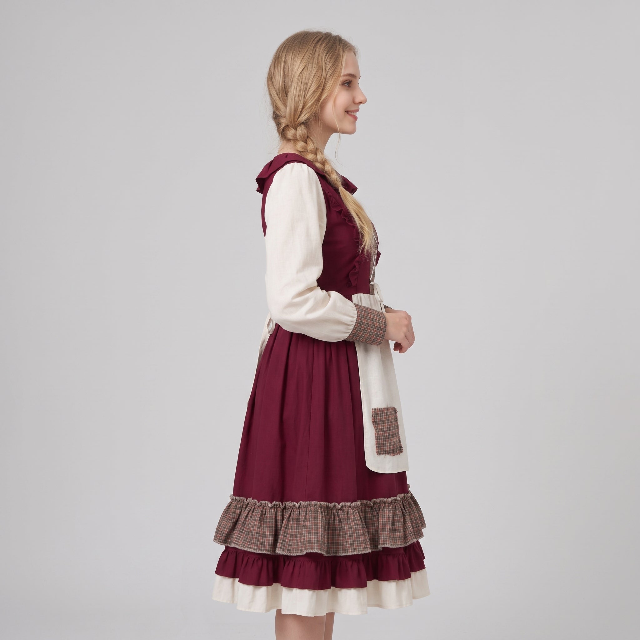 Gifts – Seasonal – Oktoberfest : Robe dirndl pour femme rouge brodée - Style traditionnel dans de Steiner-boutique
