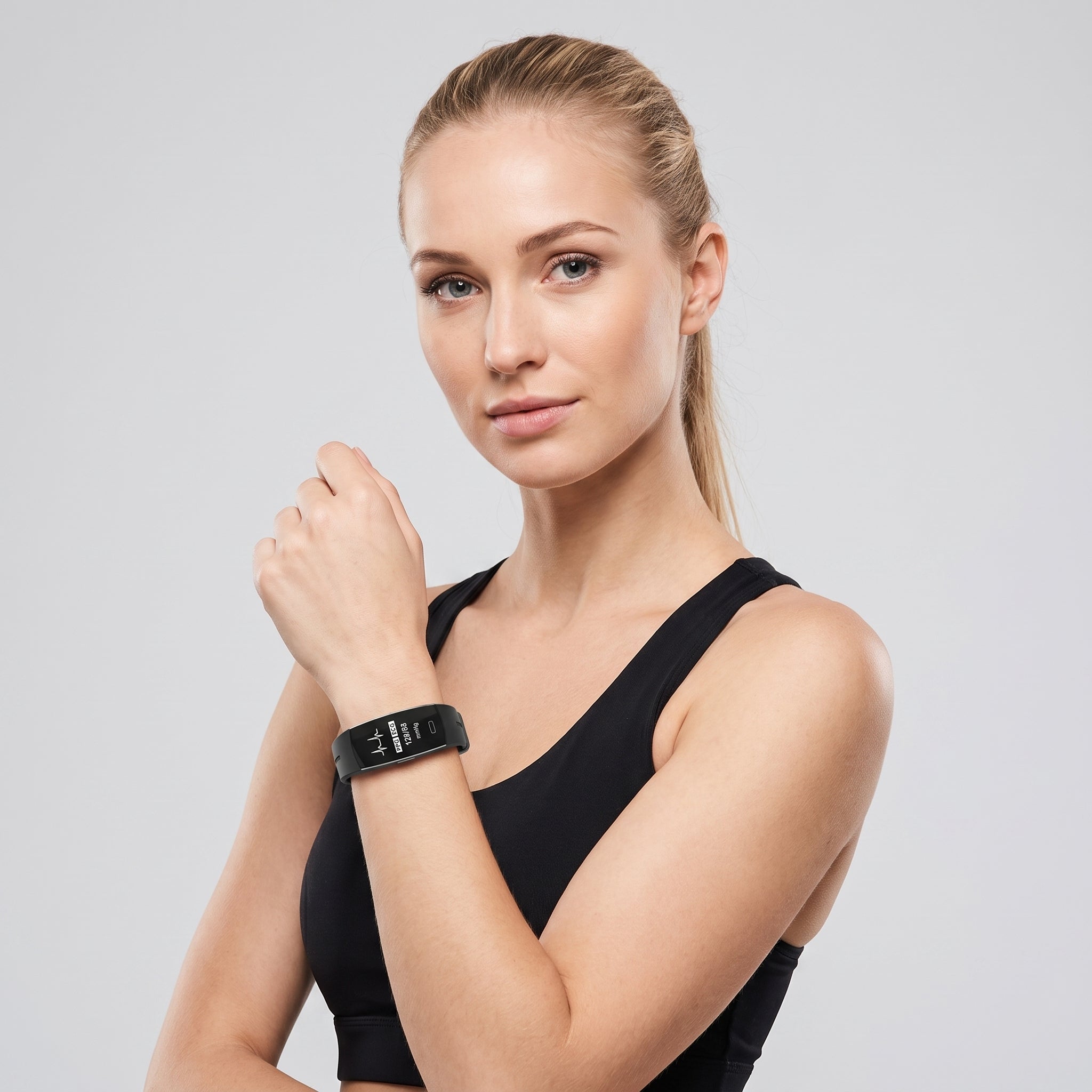 CRY : Moniteur de tension artérielle et de fréquence cardiaque, silicone noir, avec dans de Jeecey.nl