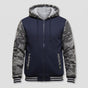 Veste Chaude Homme à Capuche en Polaire Colorblock