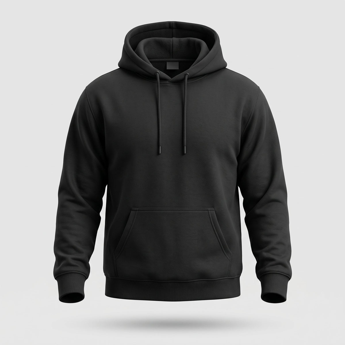 Sweat à Capuche Noir Décontracté pour Homme - Pullover Quotidien