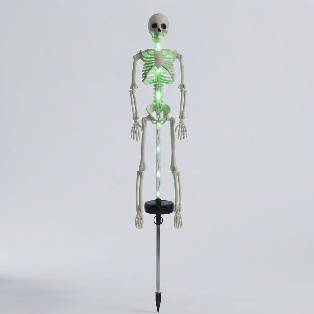 Piquet de Jardin Squelette Solaire Lumineux - Déco de Jardin Halloween LED
