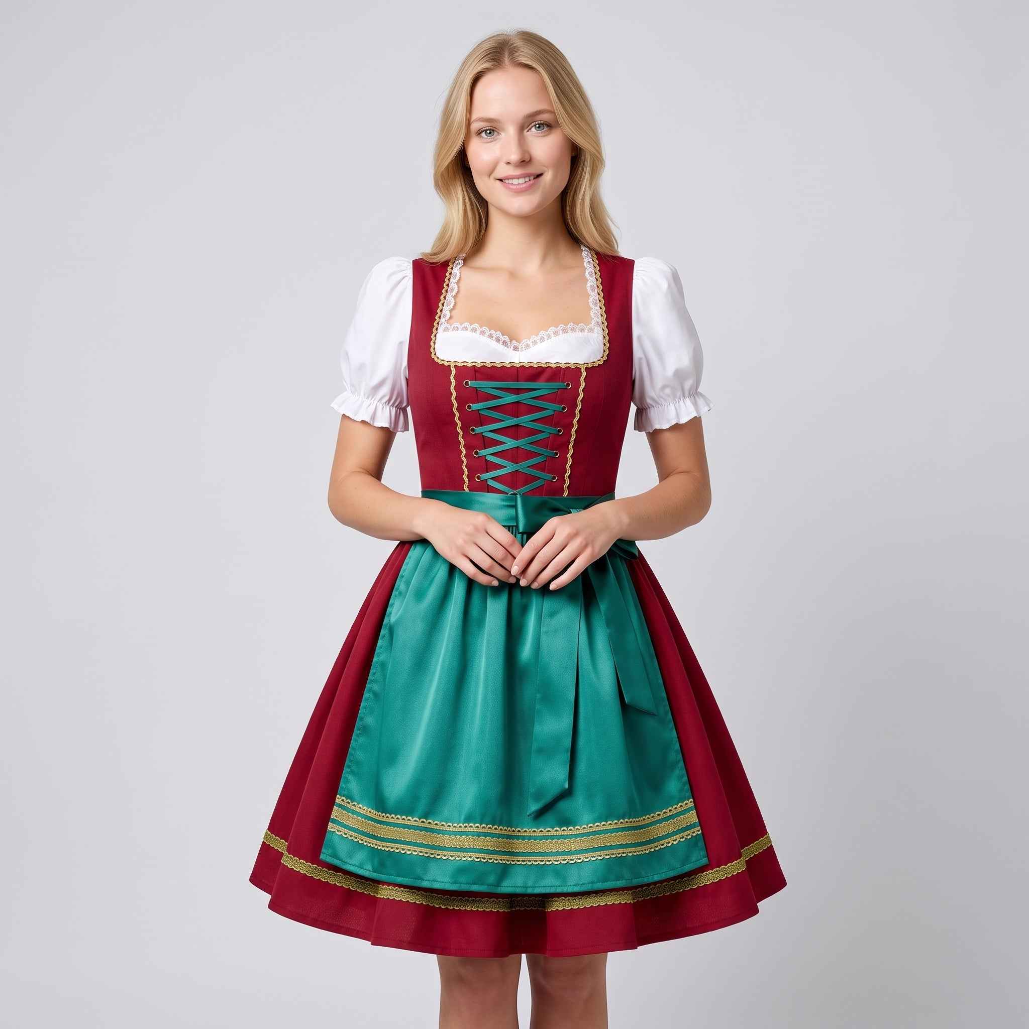 Gifts – Seasonal – Oktoberfest : Robe Oktoberfest pour Femme avec Tablier et Détail de Laçage dans de Pantinoshop