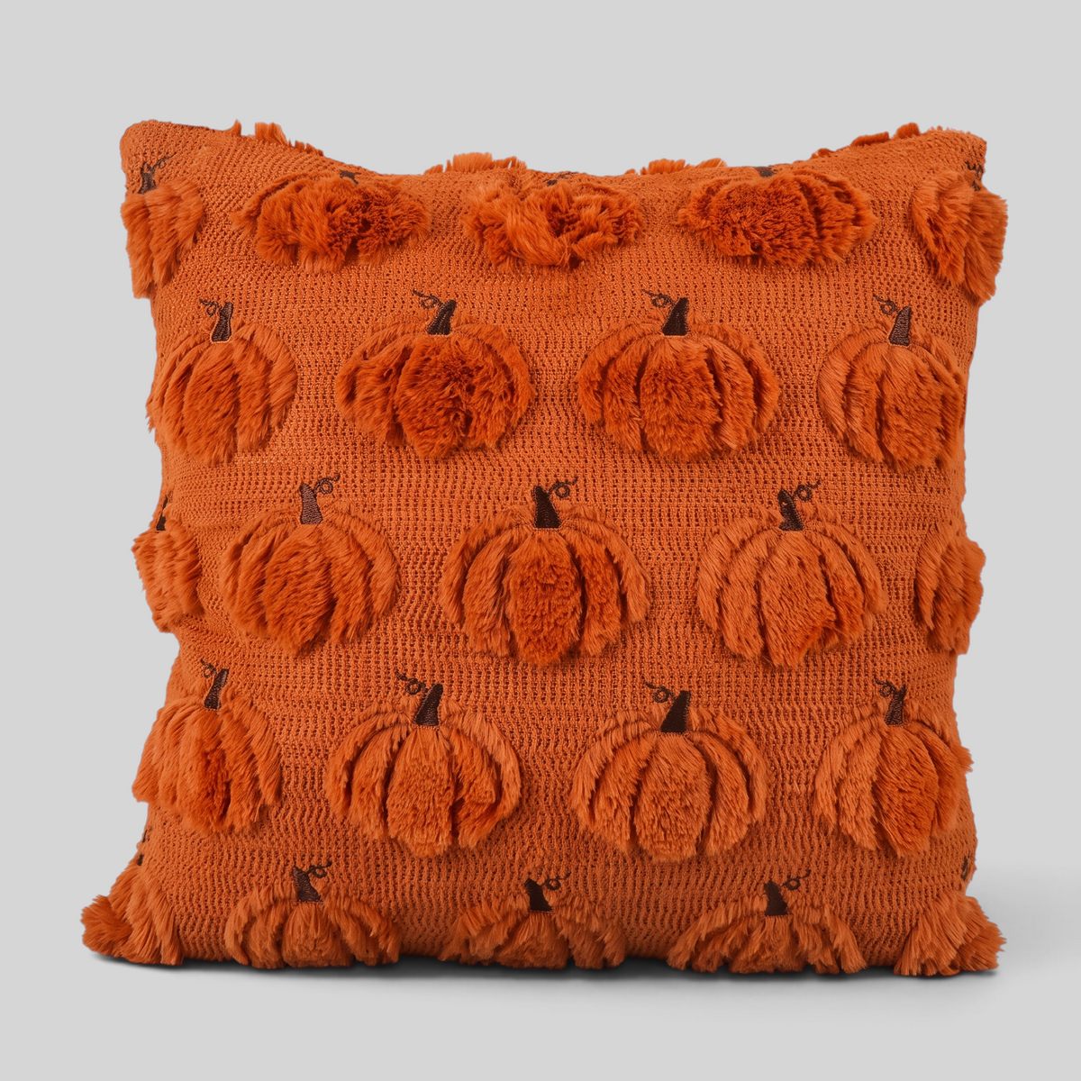 Gifts – Seasonal – Halloween : Coussin Décoratif Halloween - Fantômes & Citrouilles Festifs dans Orange rouille de Pantinoshop