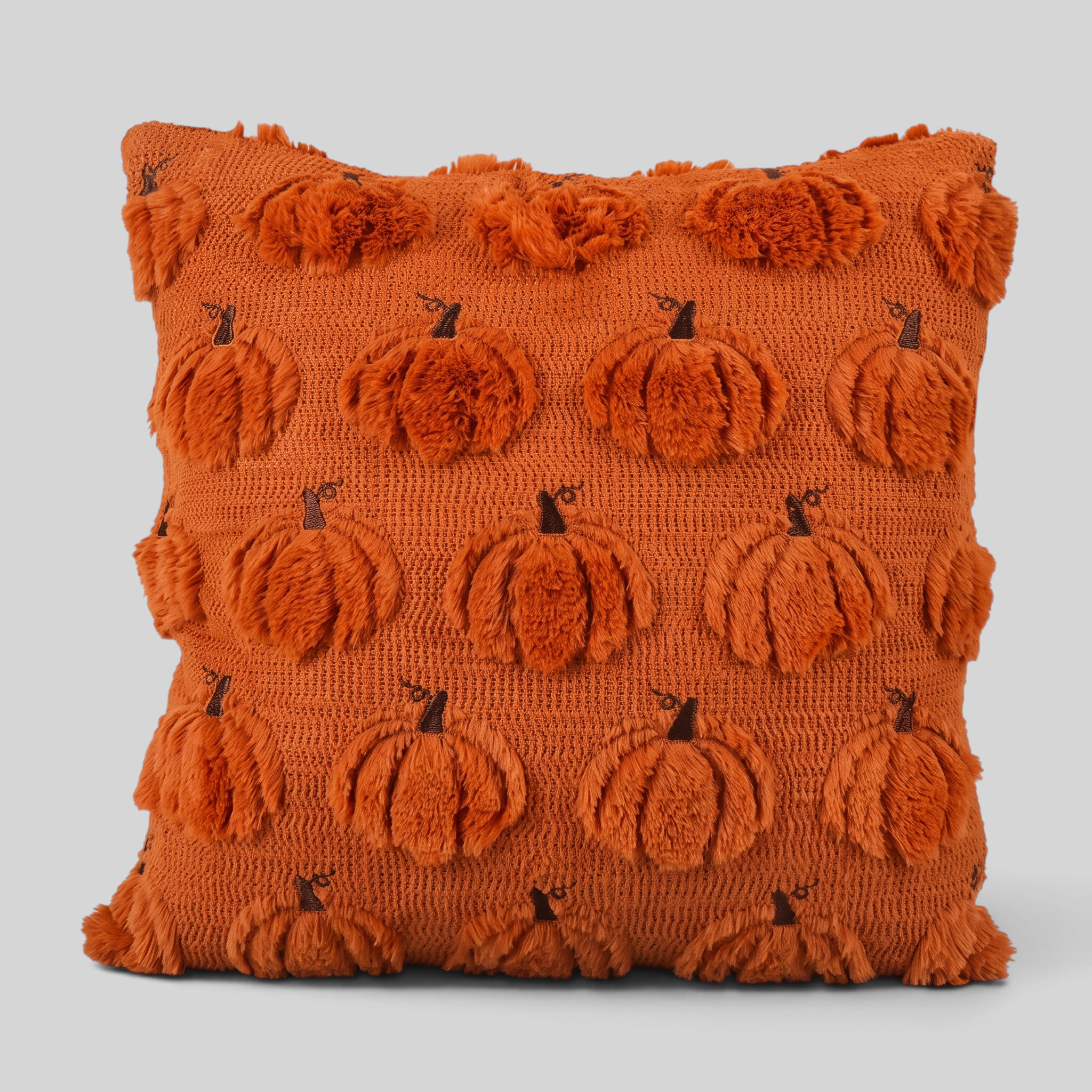 Gifts – Seasonal – Halloween : Coussin Décoratif Halloween - Fantômes & Citrouilles Festifs dans Orange rouille de Pantinoshop