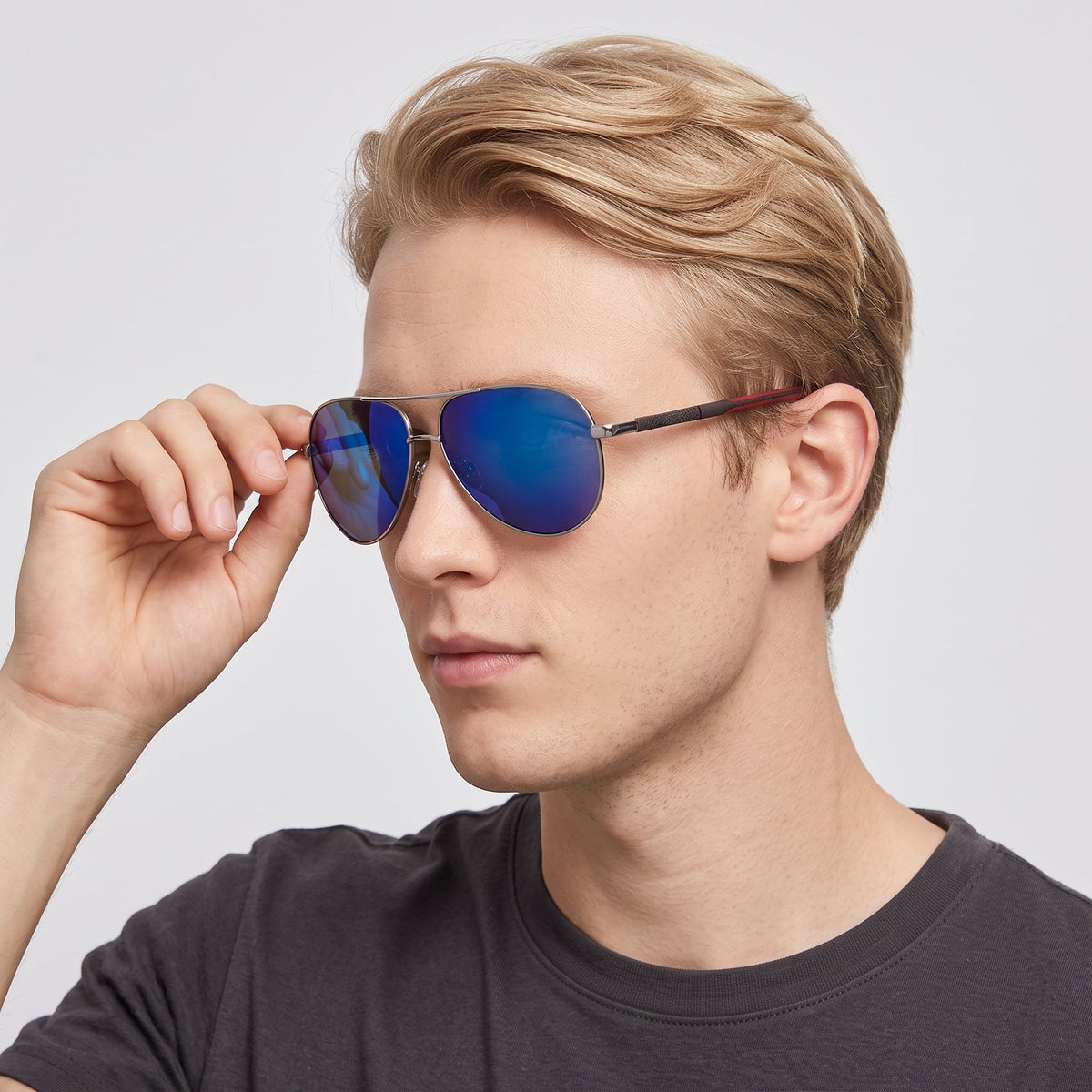 ELLA : Lunettes solaires homme - Polarisées, monture alu, style rétro dans de Jeecey.nl