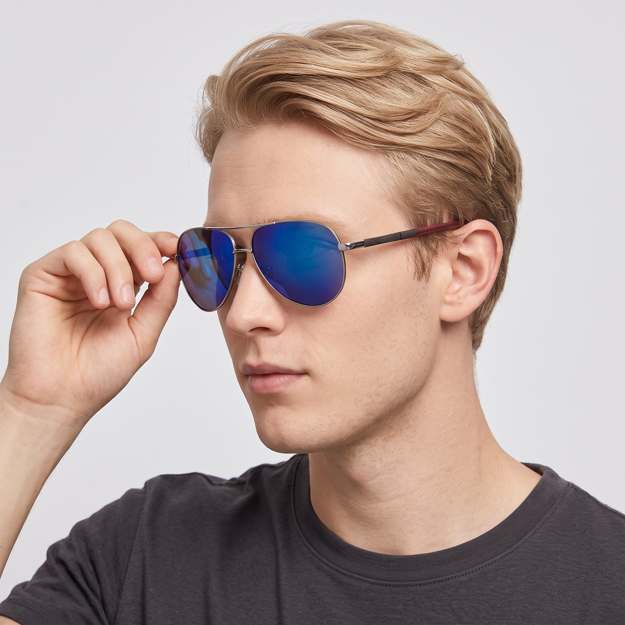 ELLA : Lunettes solaires homme - Polarisées, monture alu, style rétro dans de Jeecey.nl