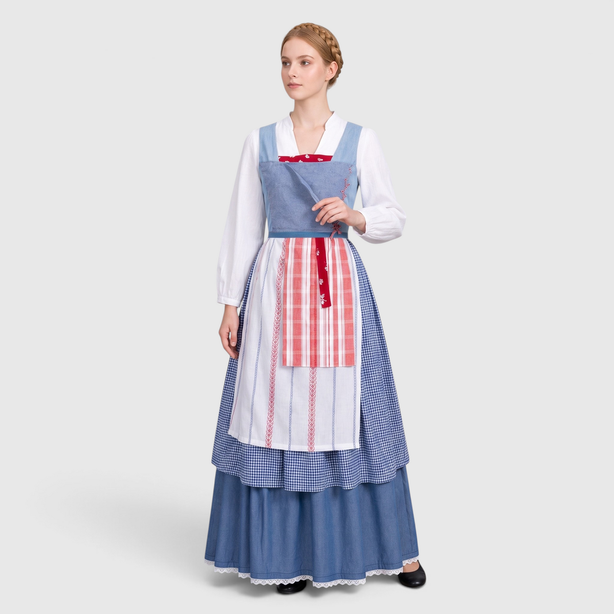 Gifts – Seasonal – Oktoberfest : Dirndl pour femmes bleu avec poches, idéal pour l'Oktoberfest dans de Steiner-boutique