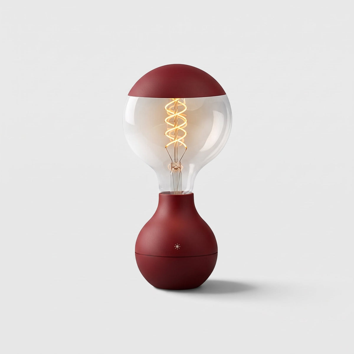 Lampe de Table Ampoule Filament Sans Fil – Éclairage d'Ambiance Rechargeable à Variateur Tactile