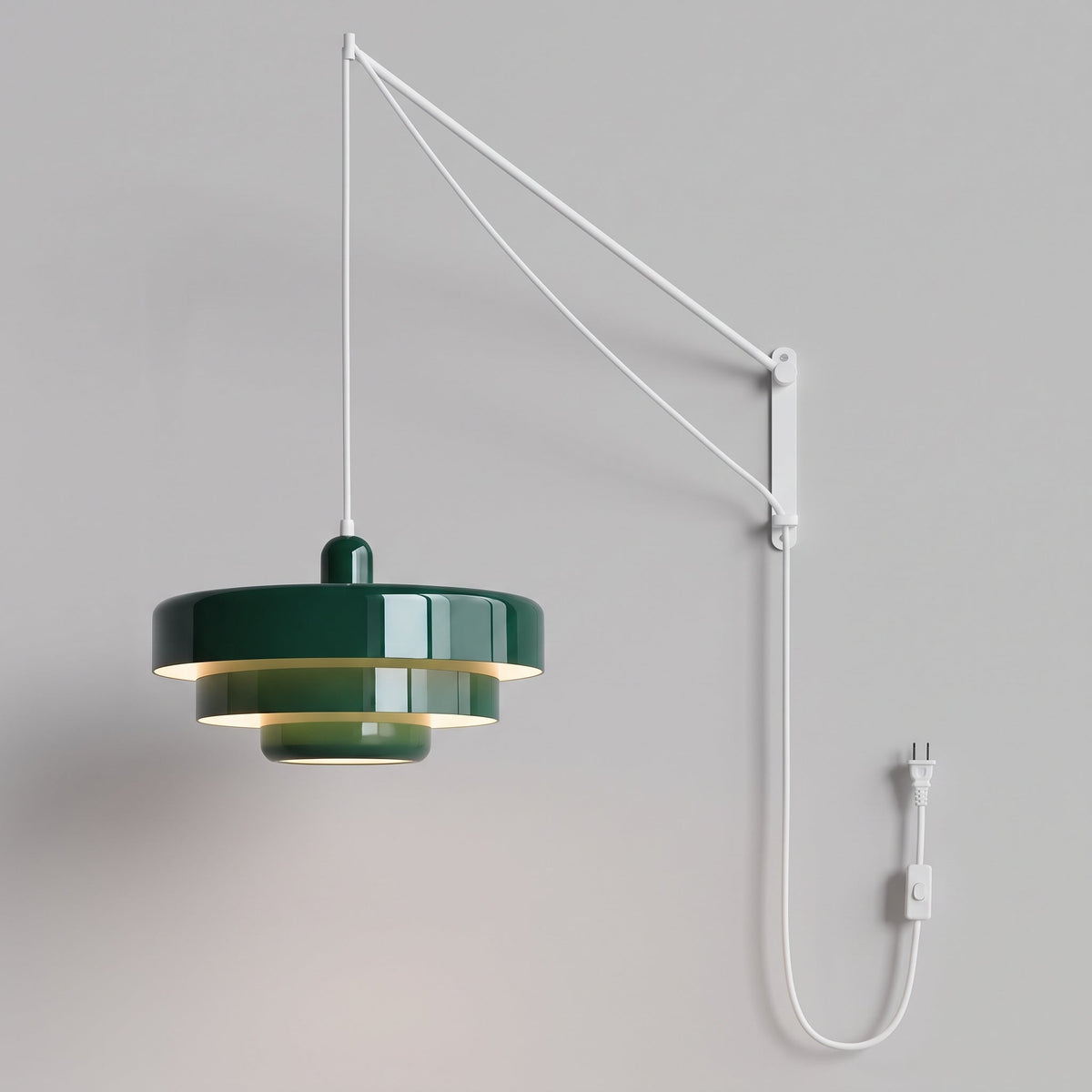 Suspension Bauhaus Rétro à Brancher - Multicolore