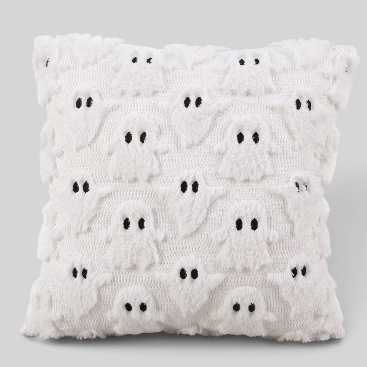 Gifts – Seasonal – Halloween : Coussin Décoratif Halloween - Fantômes & Citrouilles Festifs dans Blanc de Pantinoshop