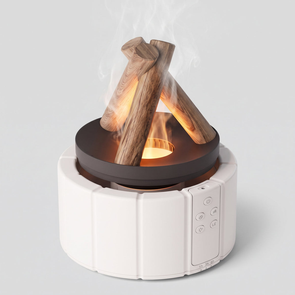 FlammaMist Humidificateur Aromathérapie & Lampe de Table LED
