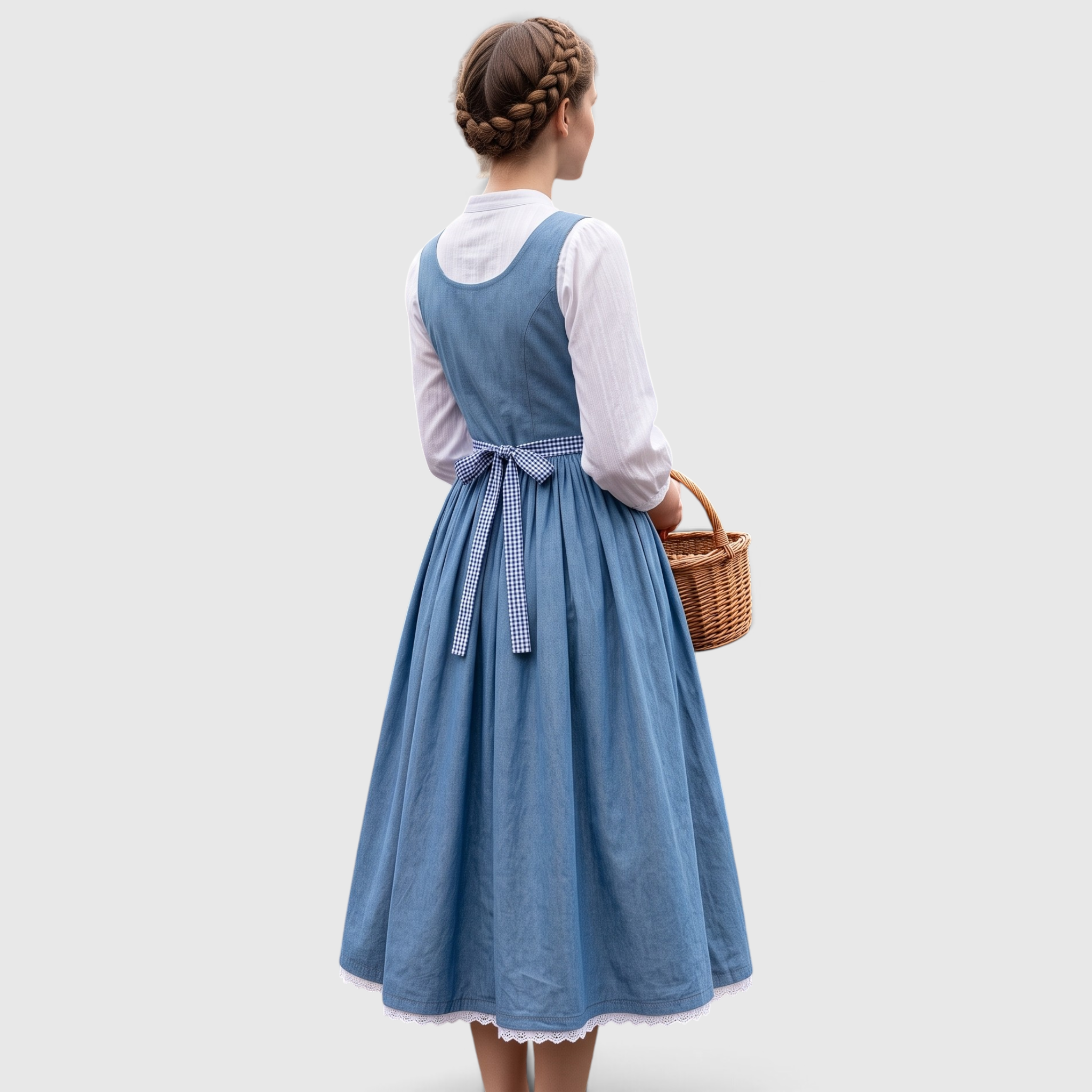 Gifts – Seasonal – Oktoberfest : Dirndl pour femmes bleu avec poches, idéal pour l'Oktoberfest dans de Steiner-boutique