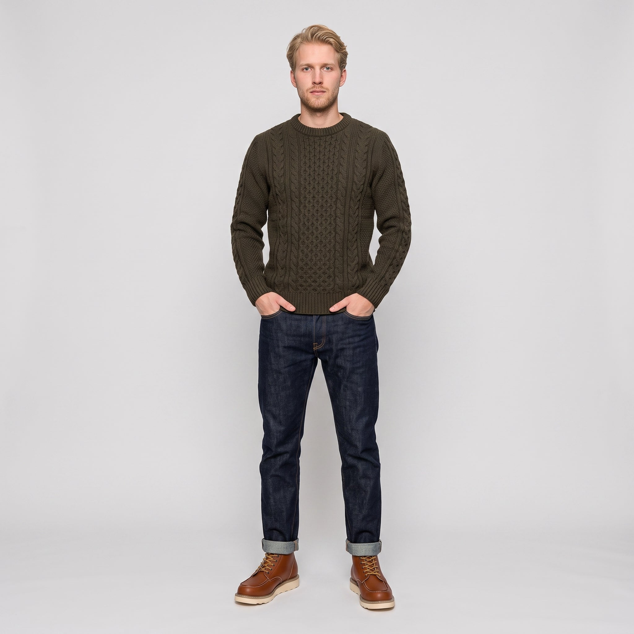 AS - Mens - Boots : Bottes lacées homme style vintage, confort robuste dans de KleefMode