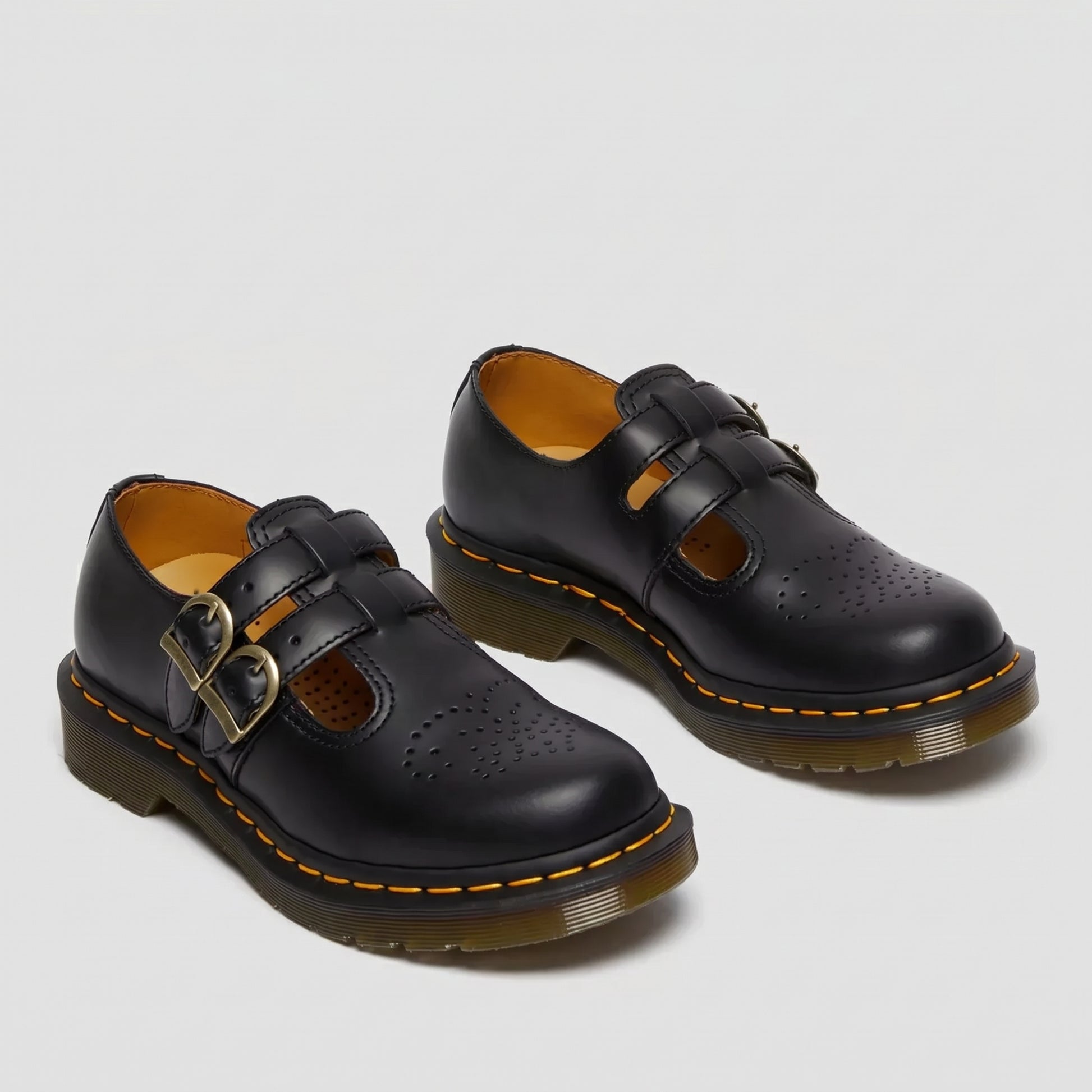 Chaussures Mary Jane Uma – Cuir à Double Boucle et Semelle Confort