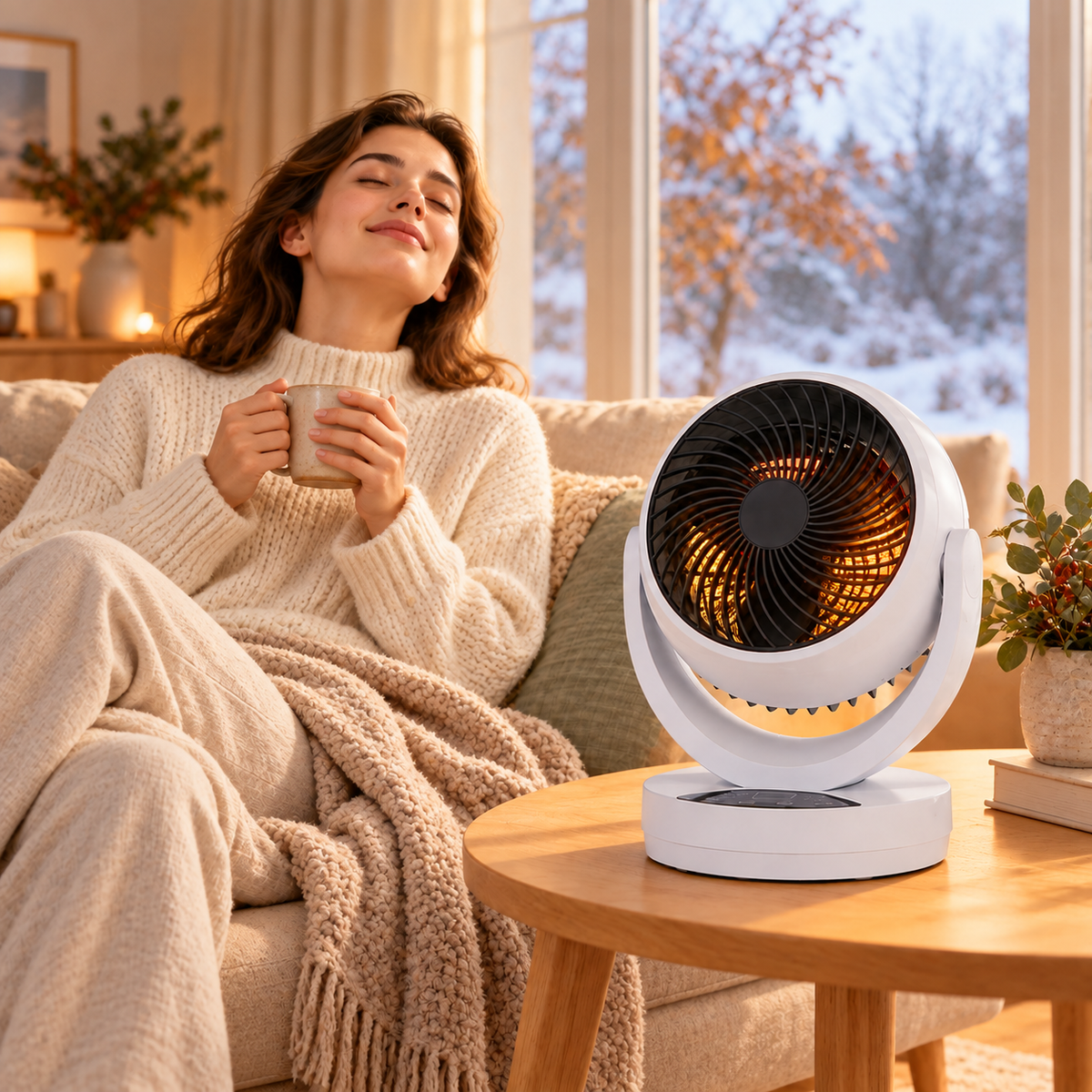Space Heaters : DualFlow Chauffage et Ventilateur 2-en-1 2000W dans de Roselva
