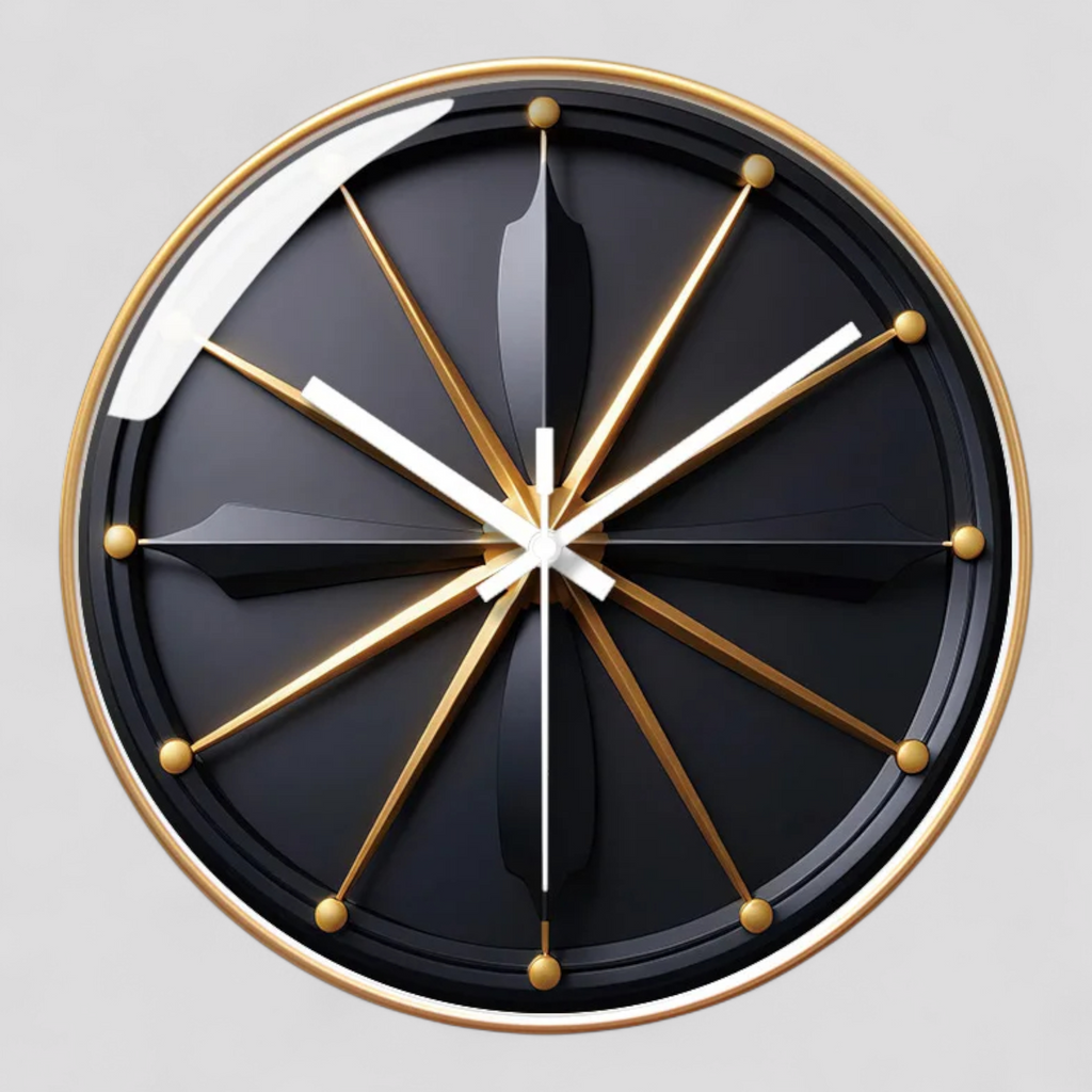 Horloge Murale Silencieuse au Design Verre