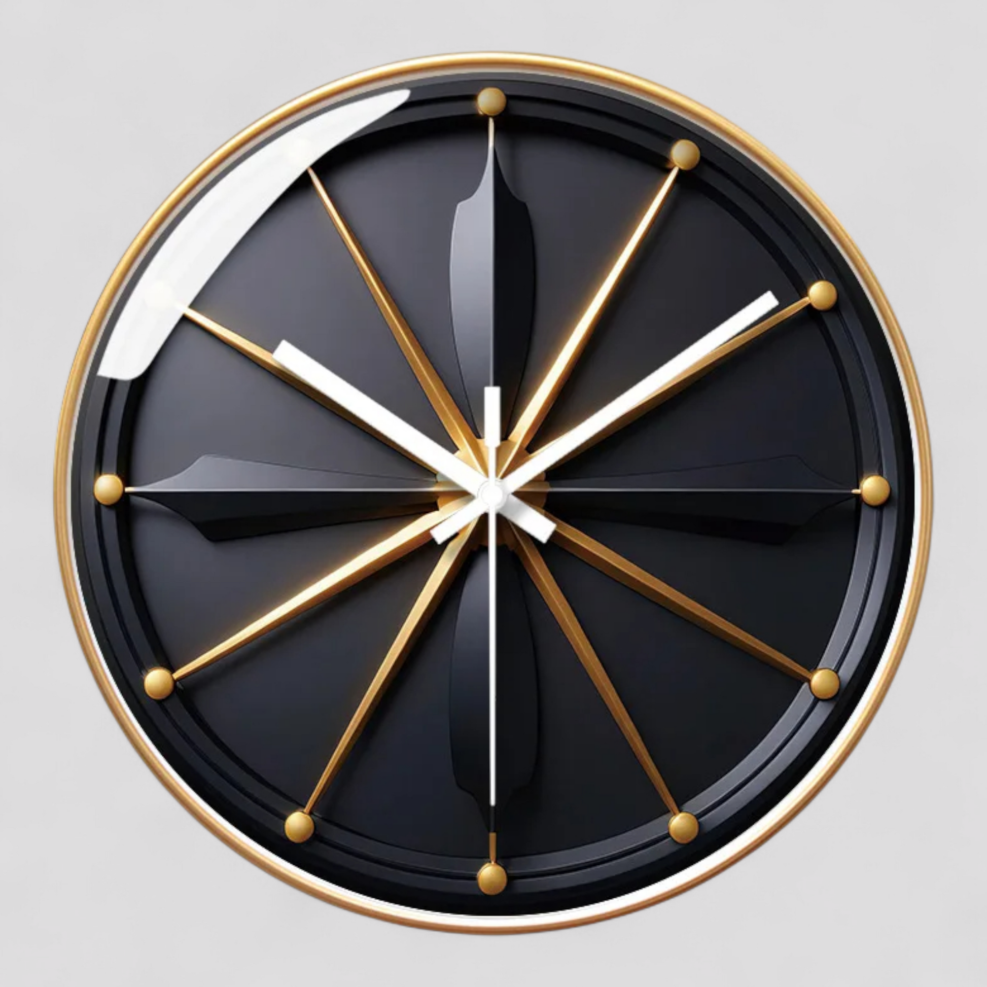Horloge Murale Silencieuse au Design Verre